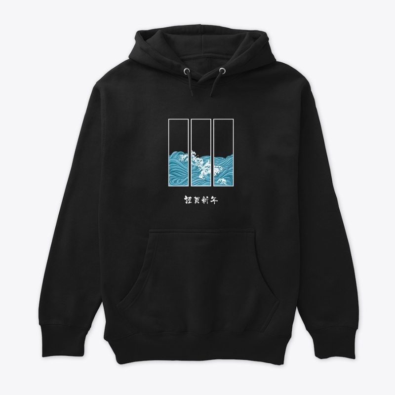 Japanese Typography Illustrative T-shirt