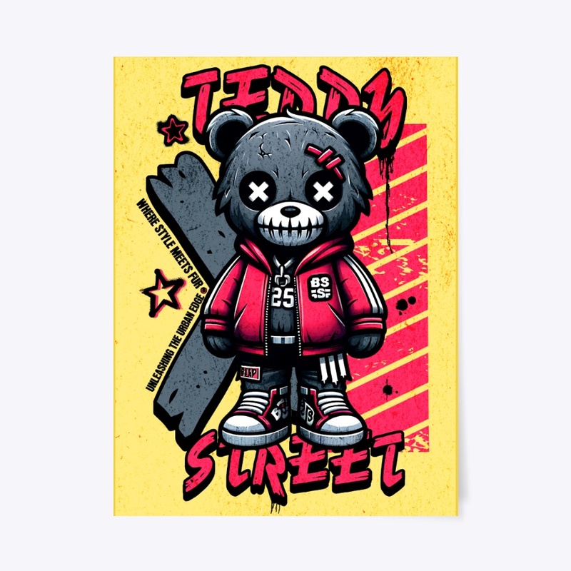 Haunted Teddy Bear Halloween Streetwear