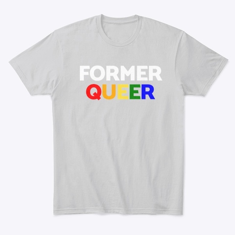 Former Queer Af Tee Light Heather Grey  T-Shirt Front