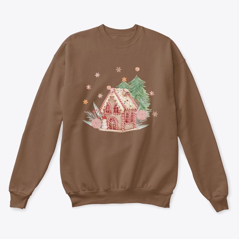 Gingerbread house Christmas unisex shirt