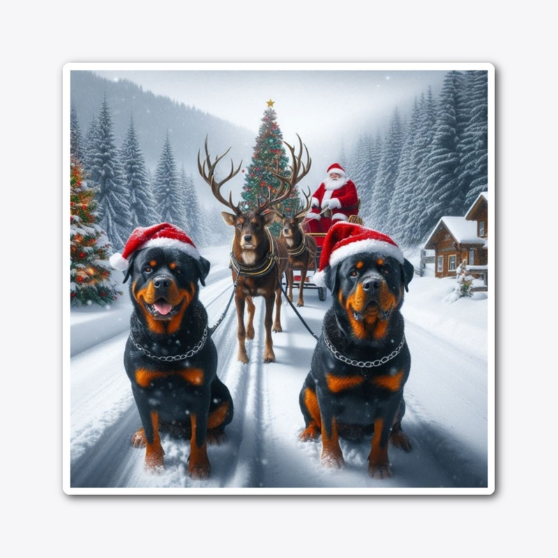 Rottweilers & Santa