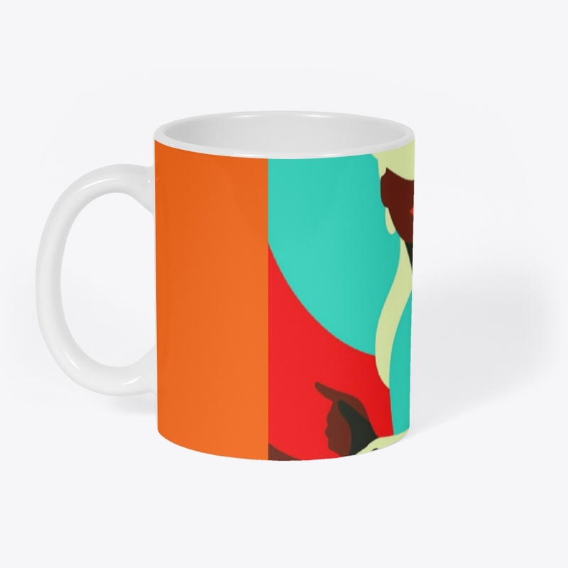 Modern portrait printed art