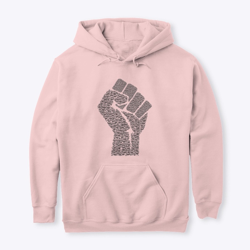 Fist Of Peace Hoodie, Light Colors