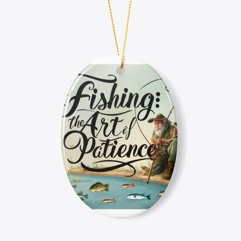 Illustration Fishing text design.