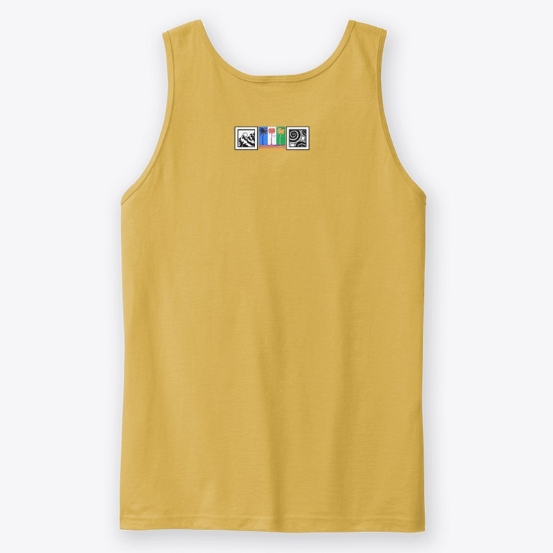 Blocks- Sea, Palm Trees, Swirls.