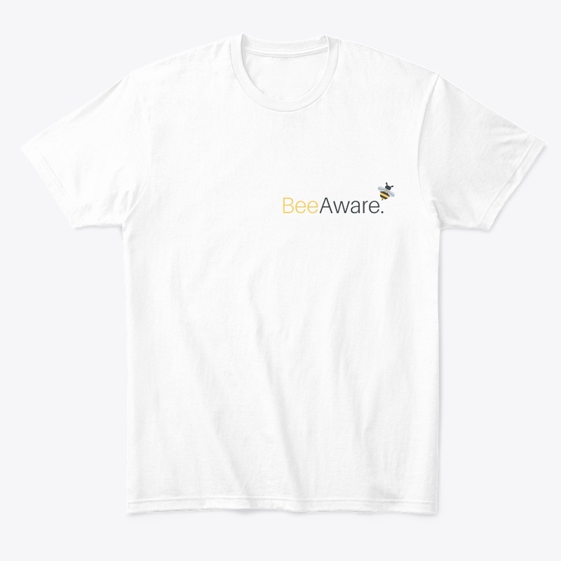 BeeAware Unisex White T-Shirt