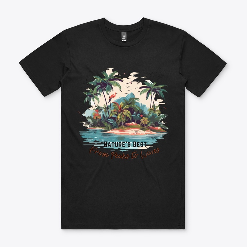 Summer Time Vibes Graphic T-shirt Black
