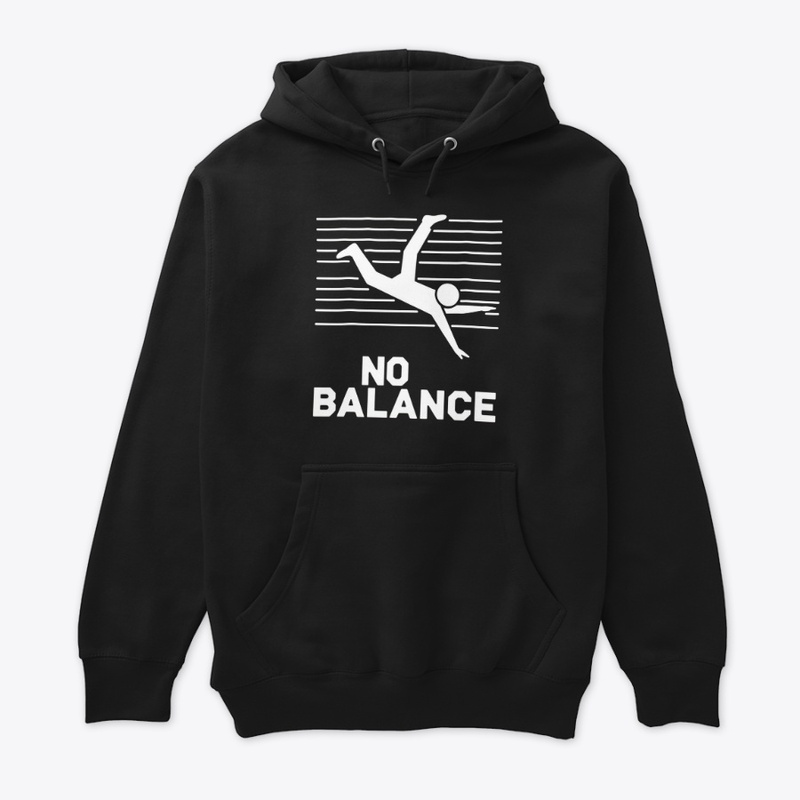No Balance White Logo - Funny T-Shirts