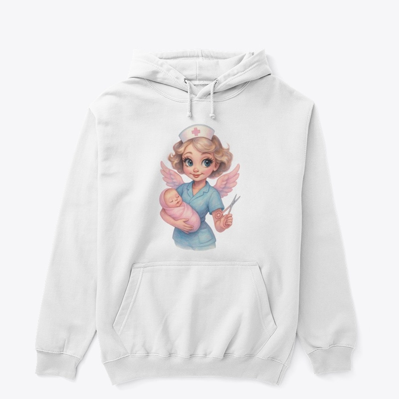 Angel Nurse with Baby Art