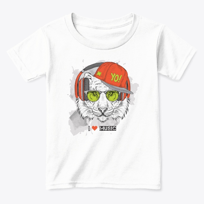 I love music funny animals design