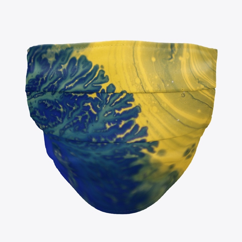 Abstract Reef Coral Tie-dye Design