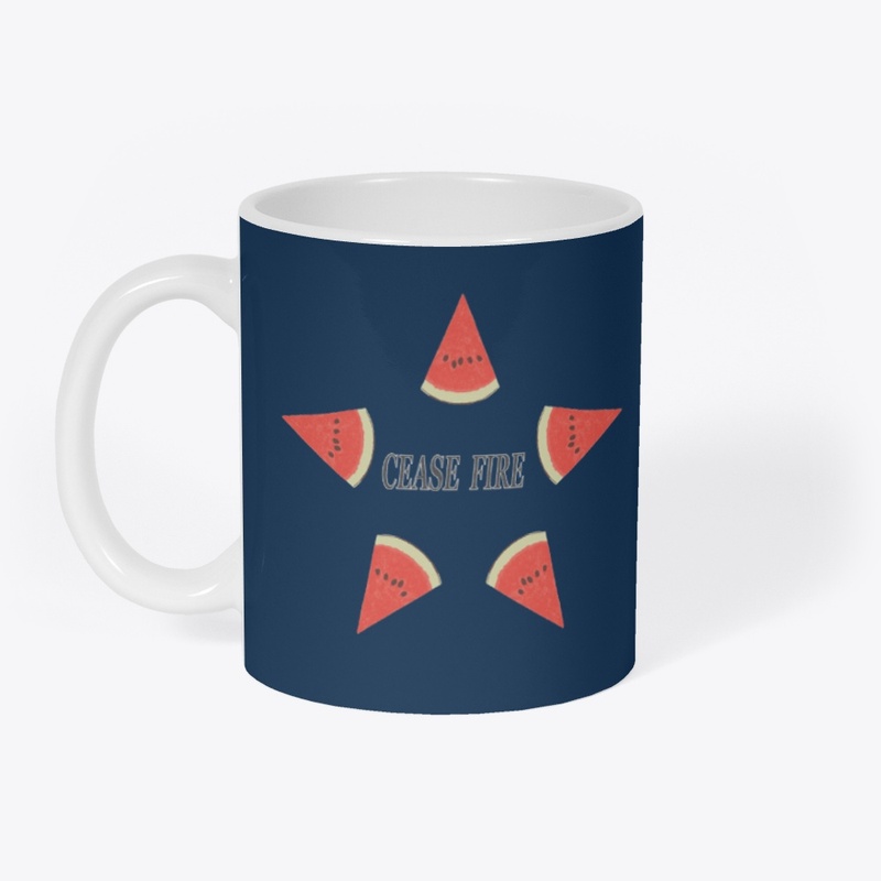 "CEASE FIRE" Watermelon Star Line