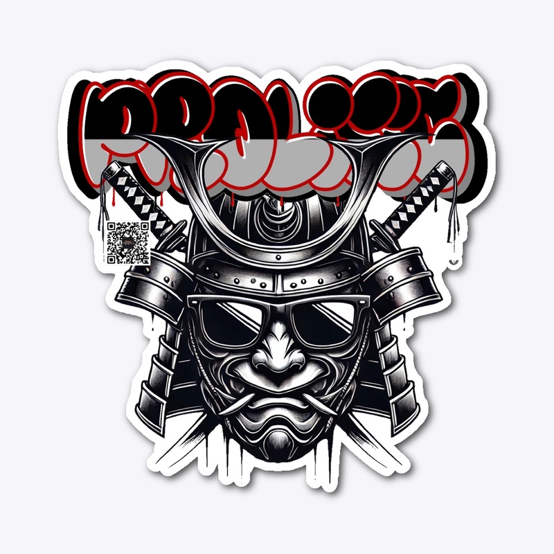 PROLIFIC GRAFFITI LOGO - SAMURAI STICKER