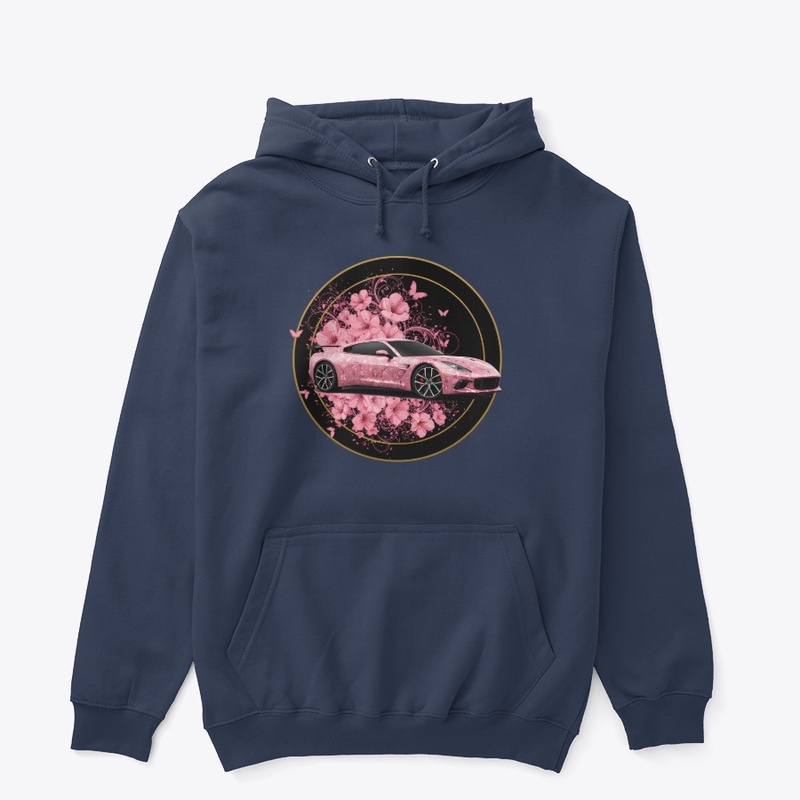 Dreamy Pink Car: Floral & Speed 