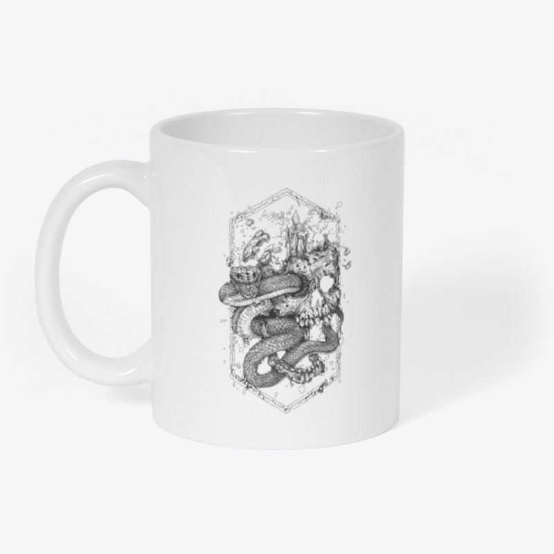 Gothic Snake and Skull