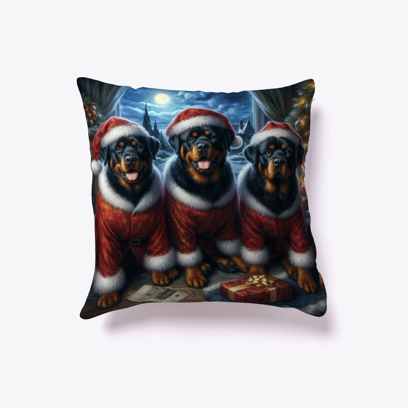 Rottweilers Christmas Eve