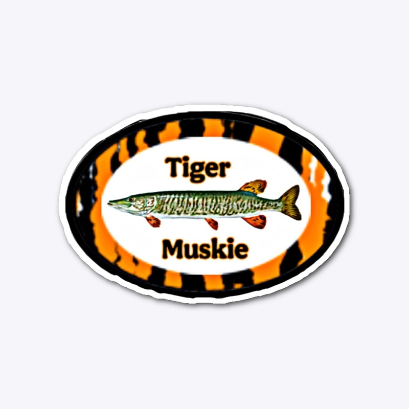 Tiger Muskie sticker
