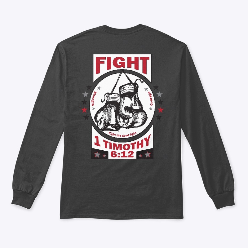 Fight the good fight boxing gloves