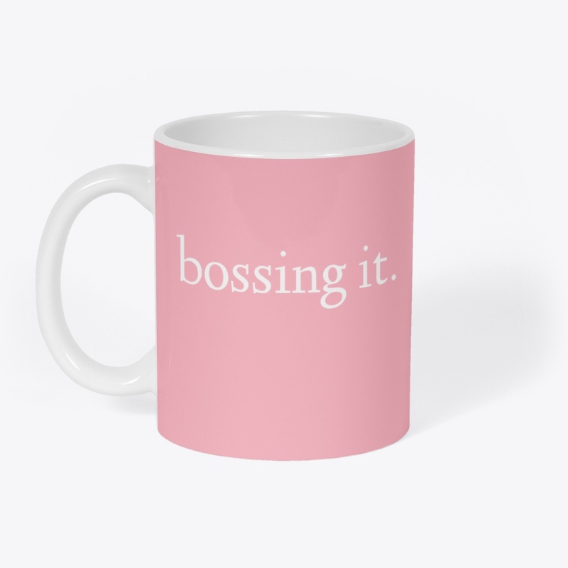 bossing it.