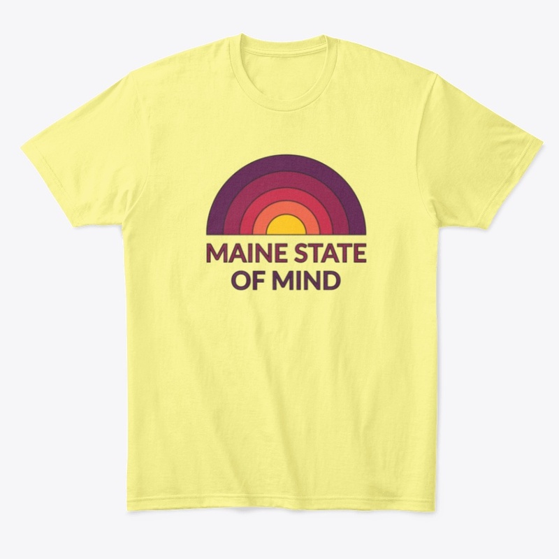Maine State of Mind Retro Sunset