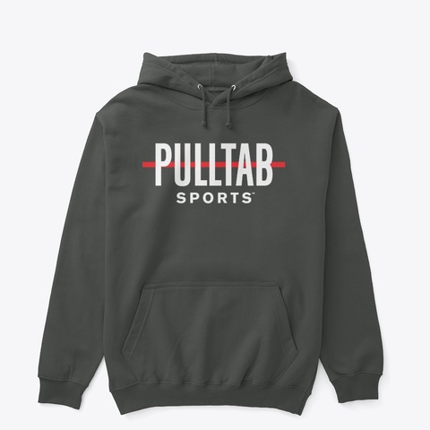 Pulltab Sports Classics   White Logo Dark Heather áo T-Shirt Front