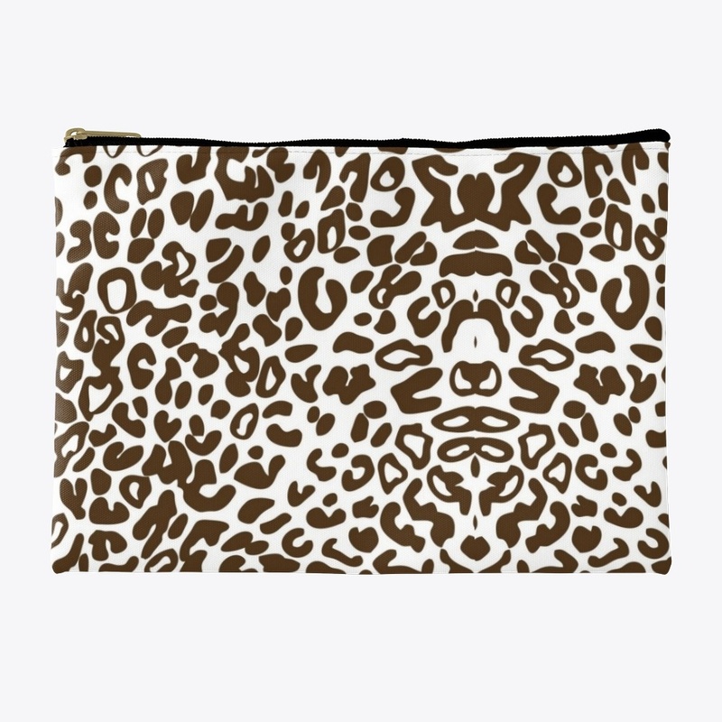 Hstn Merch White Bag Cheetah Print