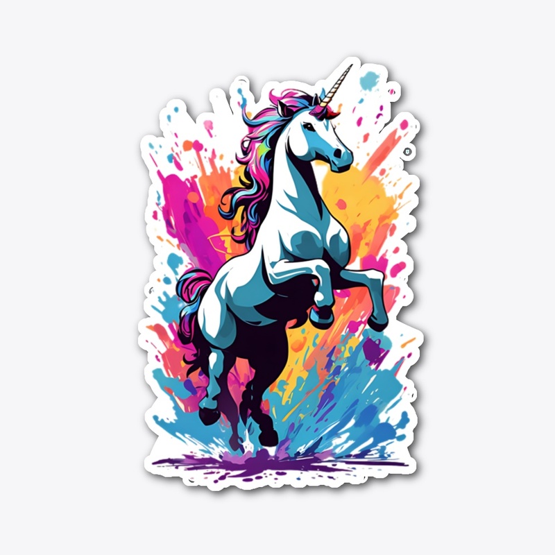 a silhouette of a unicorn