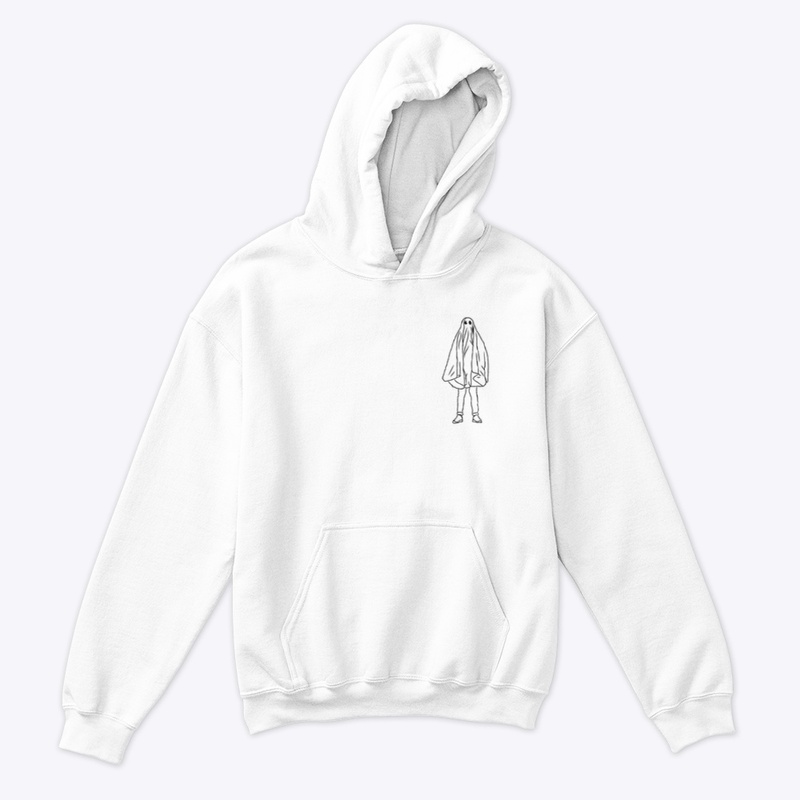 Small Icon Ghostie Black on White