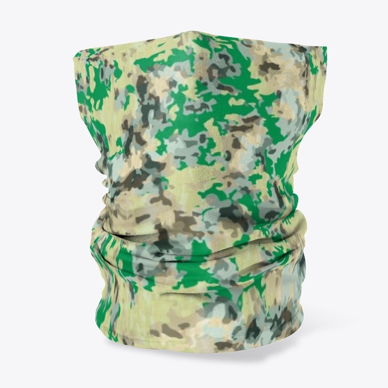 Camouflage Colors Green Brown Sky Blue 