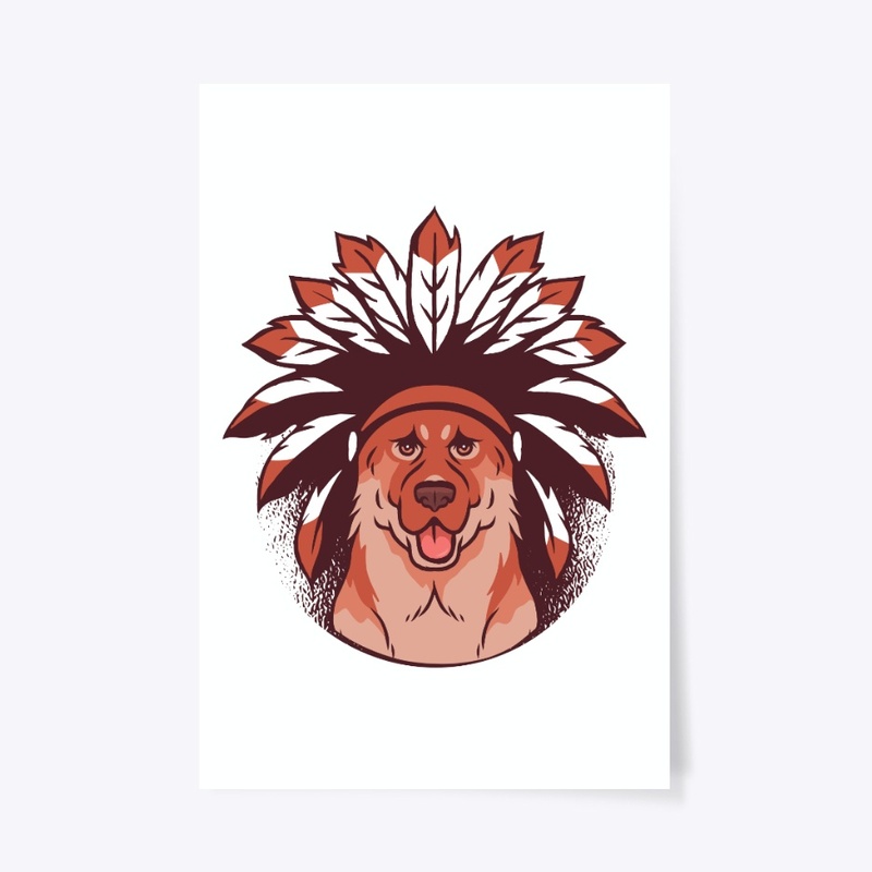 Cute German Shepherd Face For Dog Lover