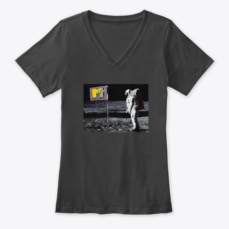 Music Flag On Moon 