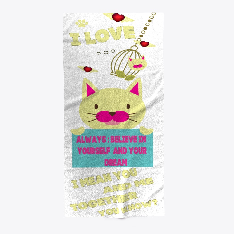 #CAT #LOVERS  #BEACH #TOWEL