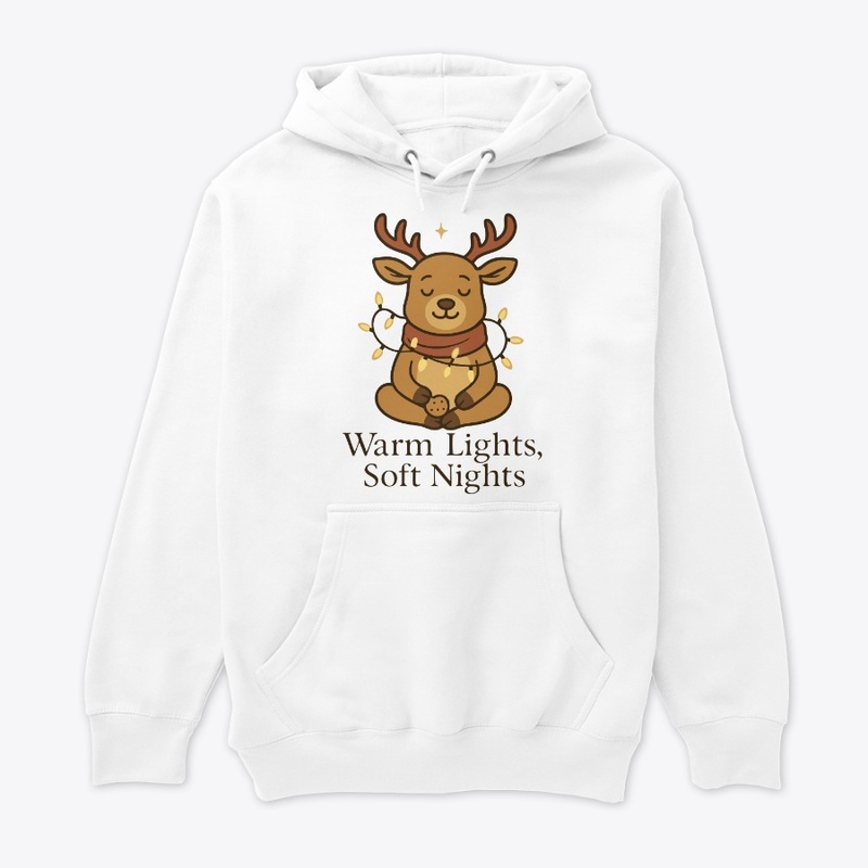 Warm Lights Soft Nights Cozy Reindeer