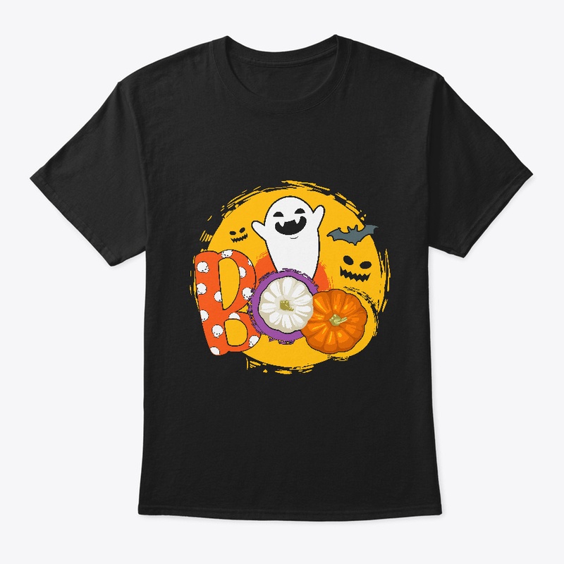 Boo Design with Pumpkins & Ghosts