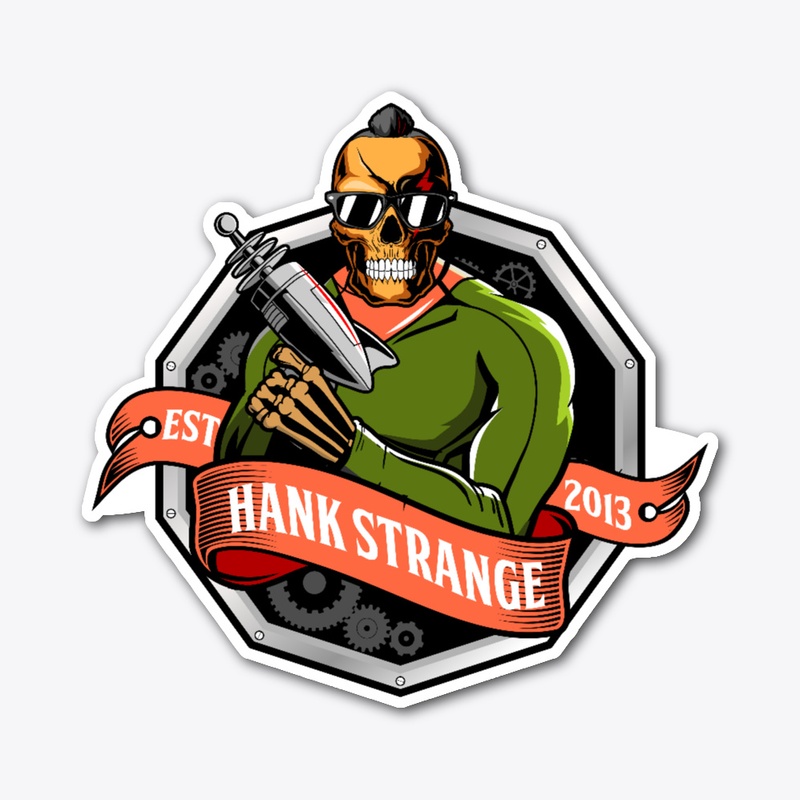 Laser Blaster Hank Strange Logo Sticker