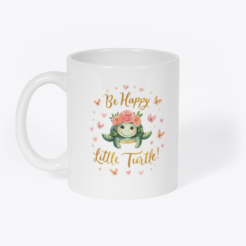 A cute watercolor-style sea turtle 2