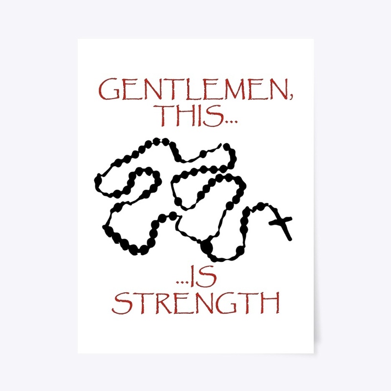 Rosary is strength - white