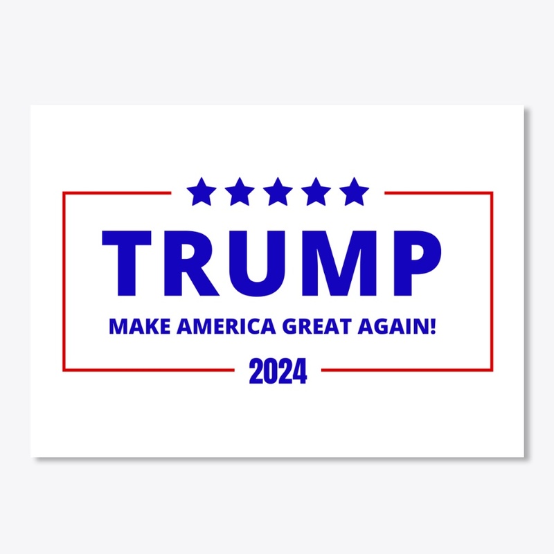Trump 2024 Blue Red 