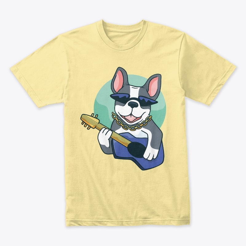Cool Bulldog Guitarist