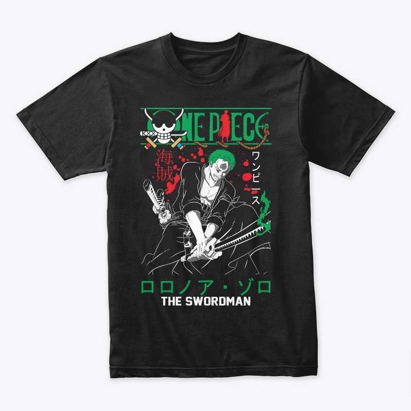 one piece the swordsman t-shirt
