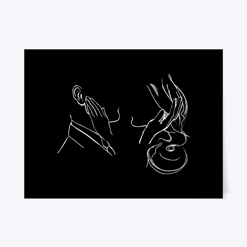 I Need You Poster - White Ink
