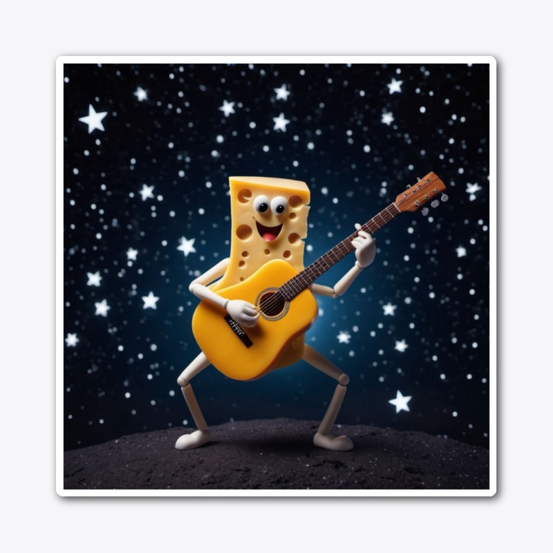 Space cheese guitarist