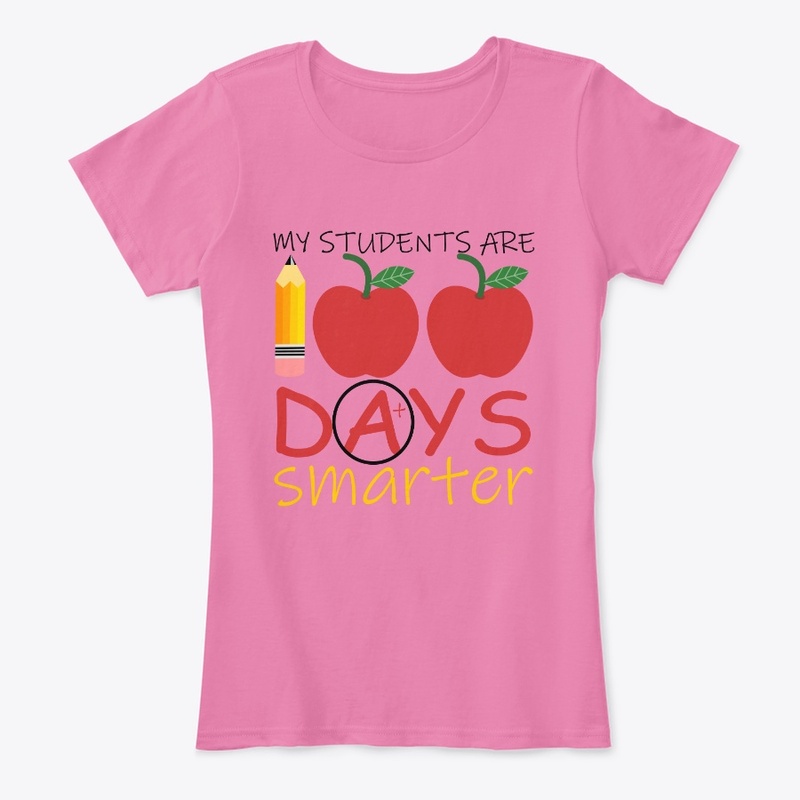 My students are 100 days smarter shirt