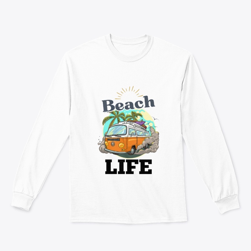 Beach life men's t-shirt design