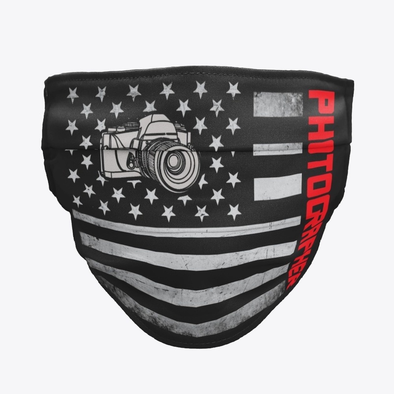 Photographer US Flag Mask