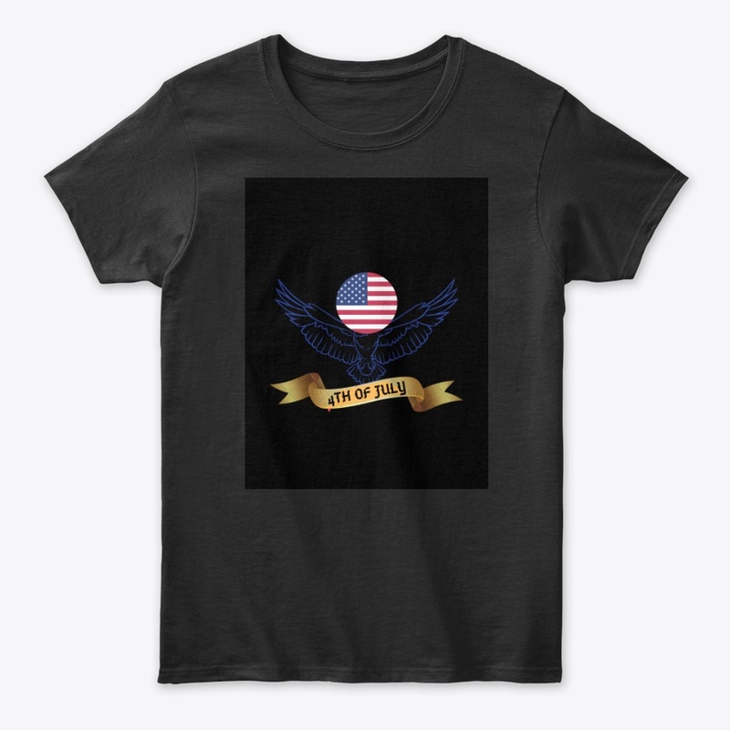 Best Black 4th of july USA  Tshirt