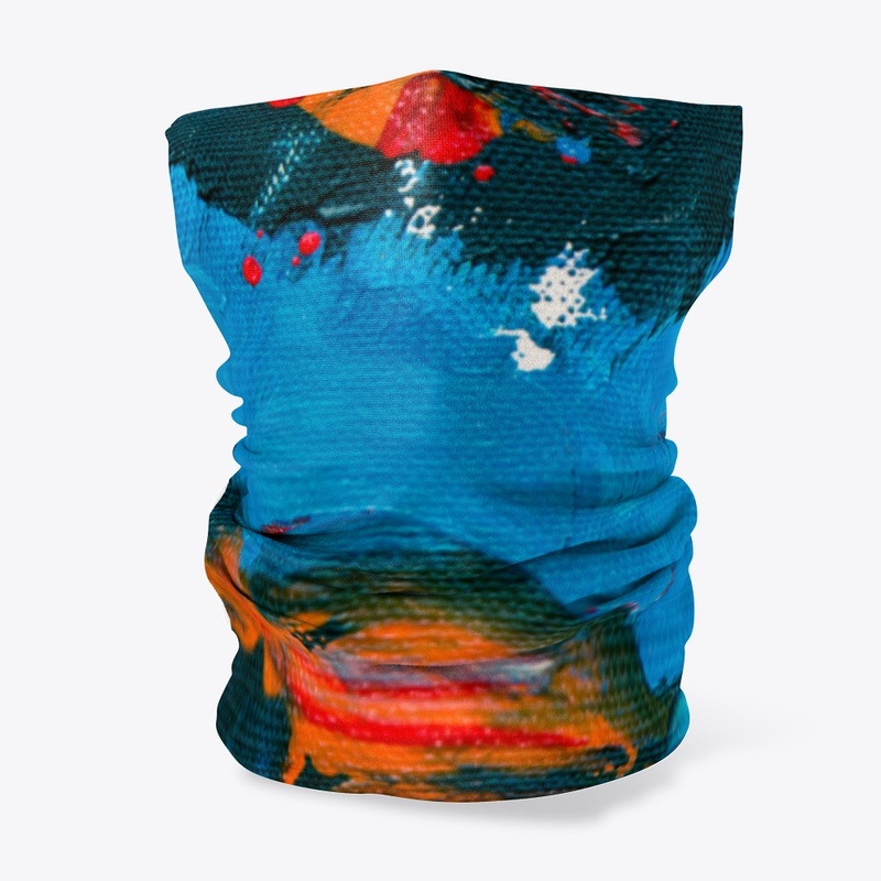 Oceanic Sunset Abstract Design