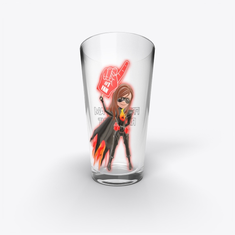 #1 FAN PINT GLASS