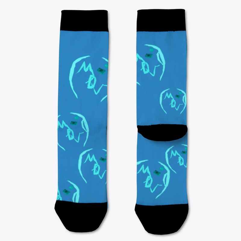 MacDomo Vlogs "Ambient Blue" Socks