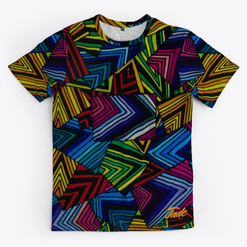 Colorful Abstract All-Over Tee